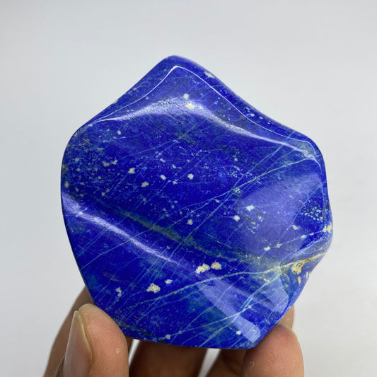Lapis Lazuli, Lazurite, Afghanistan Minerals, Polished Gemstone, Royal Blue Lapis, Pyrite Inclusions, Freeform Lapis, Display Specimen