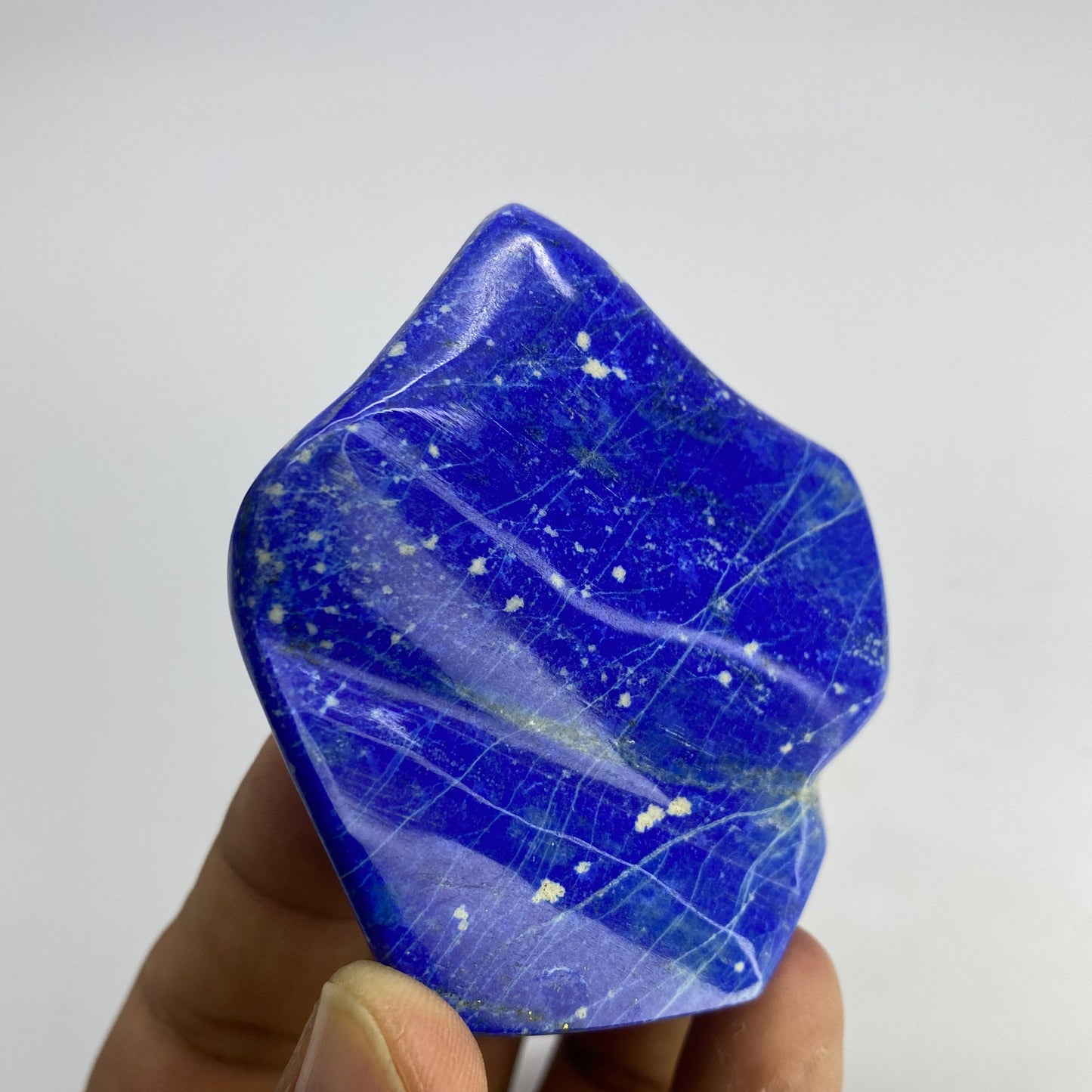 Lapis Lazuli, Lazurite, Afghanistan Minerals, Polished Gemstone, Royal Blue Lapis, Pyrite Inclusions, Freeform Lapis, Display Specimen
