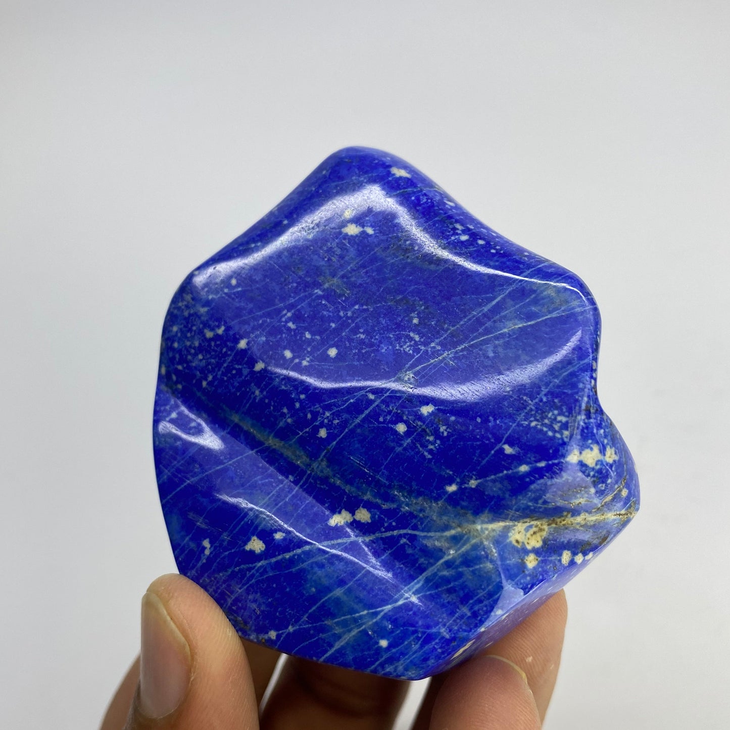 Lapis Lazuli, Lazurite, Afghanistan Minerals, Polished Gemstone, Royal Blue Lapis, Pyrite Inclusions, Freeform Lapis, Display Specimen