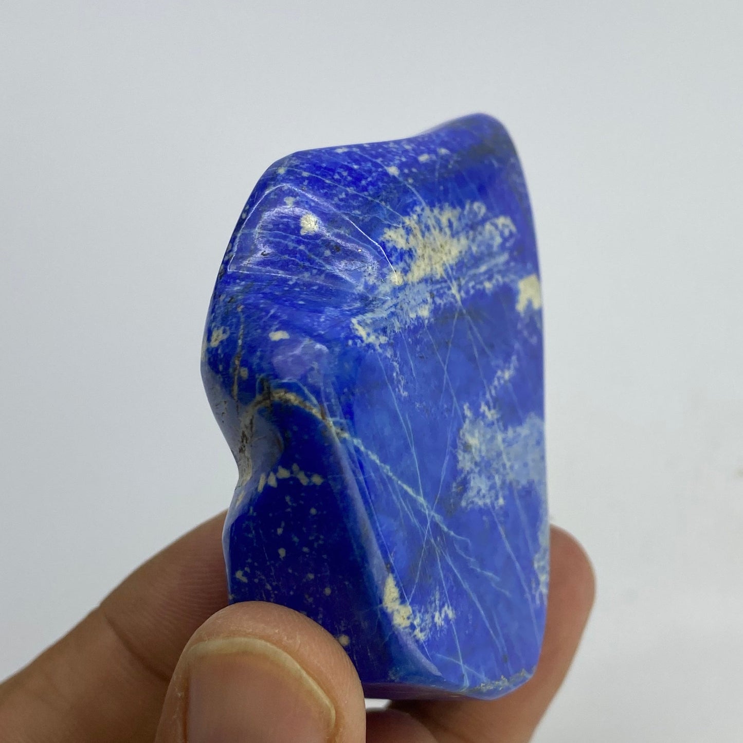 Lapis Lazuli, Lazurite, Afghanistan Minerals, Polished Gemstone, Royal Blue Lapis, Pyrite Inclusions, Freeform Lapis, Display Specimen