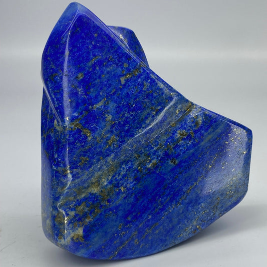 Lapis Lazuli, Lazurite, Afghanistan Minerals, Polished Gemstone, Royal Blue Lapis, Pyrite Inclusions, Freeform Lapis, Display Specimen