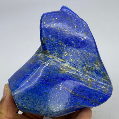 Lapis Lazuli, Lazurite, Afghanistan Minerals, Polished Gemstone, Royal Blue Lapis, Pyrite Inclusions, Freeform Lapis, Display Specimen