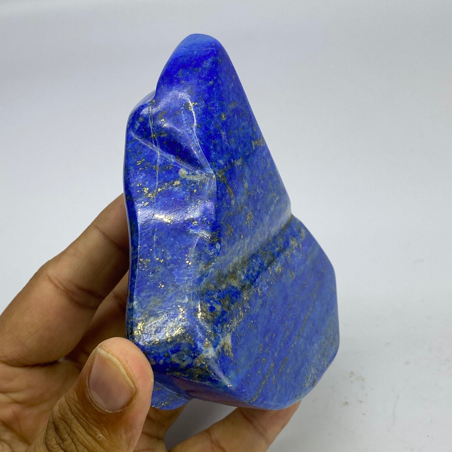 Lapis Lazuli, Lazurite, Afghanistan Minerals, Polished Gemstone, Royal Blue Lapis, Pyrite Inclusions, Freeform Lapis, Display Specimen