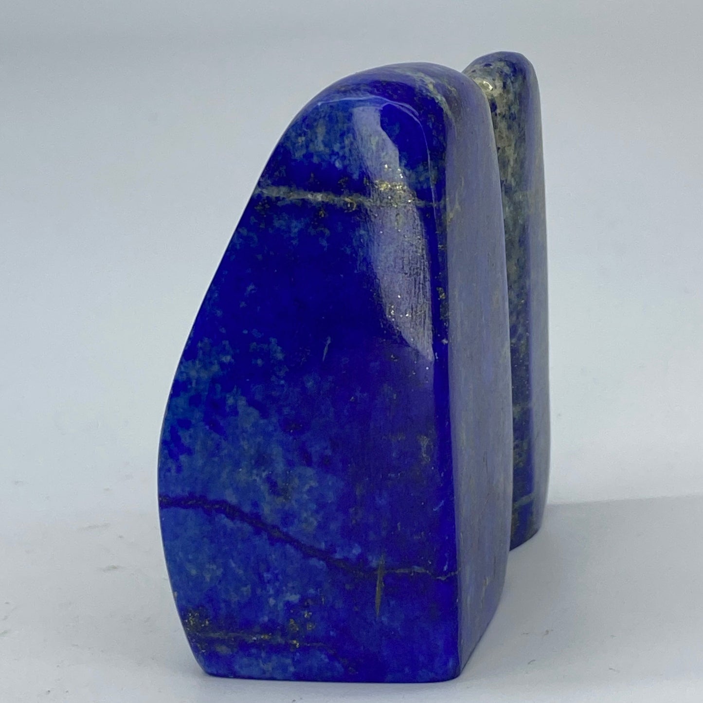 Lapis Lazuli, Lazurite, Afghanistan Minerals, 364g, Polished Gemstone, Royal Blue Lapis, Pyrite Inclusions, Freeform Lapis, Display Specimen