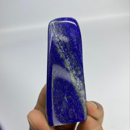 Lapis Lazuli, Lazurite, Afghanistan Minerals, Polished Gemstone, Royal Blue Lapis, Pyrite Inclusions, Freeform Lapis, Display Specimen