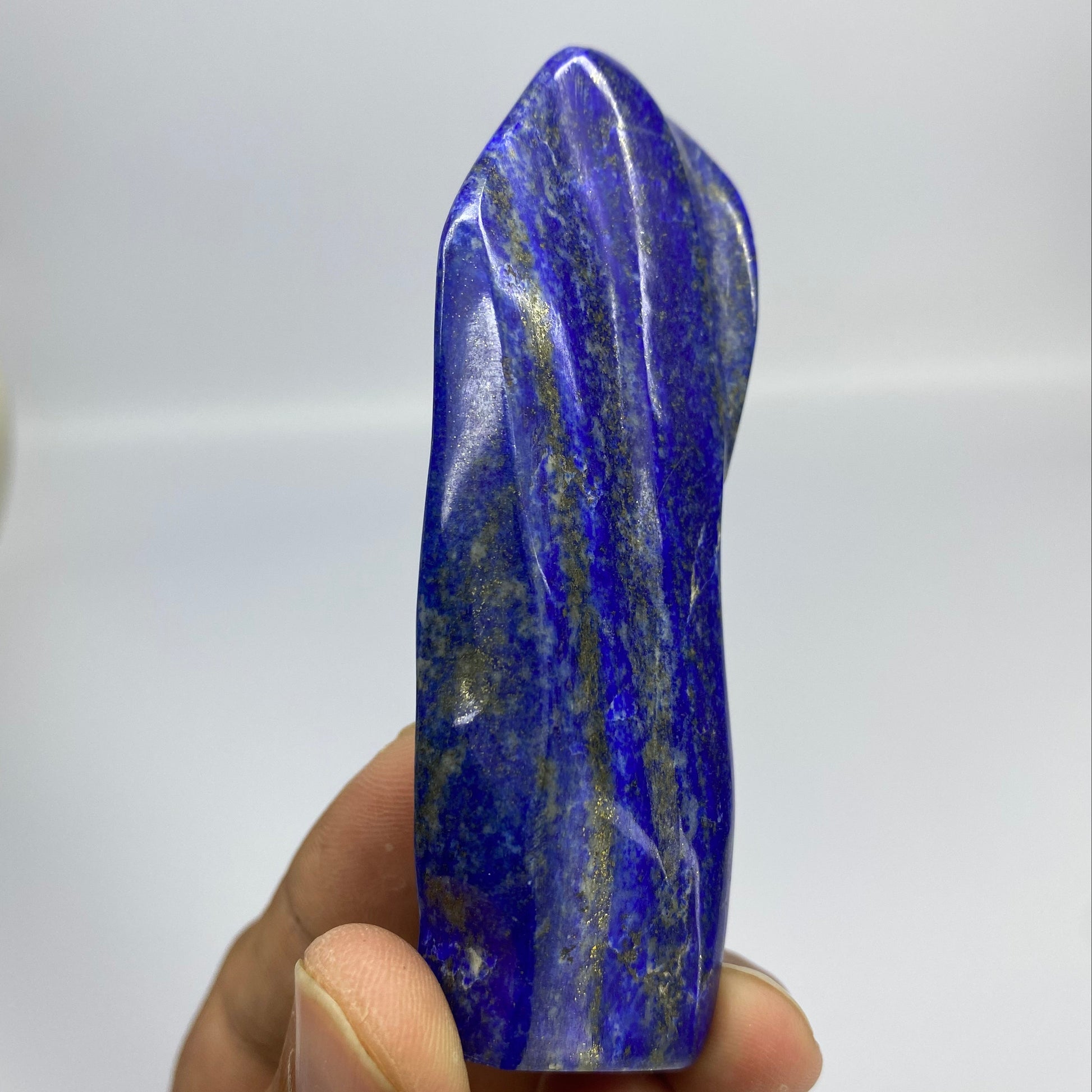 Lapis Lazuli, Lazurite, Afghanistan Minerals, Polished Gemstone, Royal Blue Lapis, Pyrite Inclusions, Freeform Lapis, Display Specimen