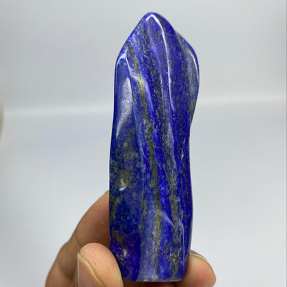 Lapis Lazuli, Lazurite, Afghanistan Minerals, Polished Gemstone, Royal Blue Lapis, Pyrite Inclusions, Freeform Lapis, Display Specimen