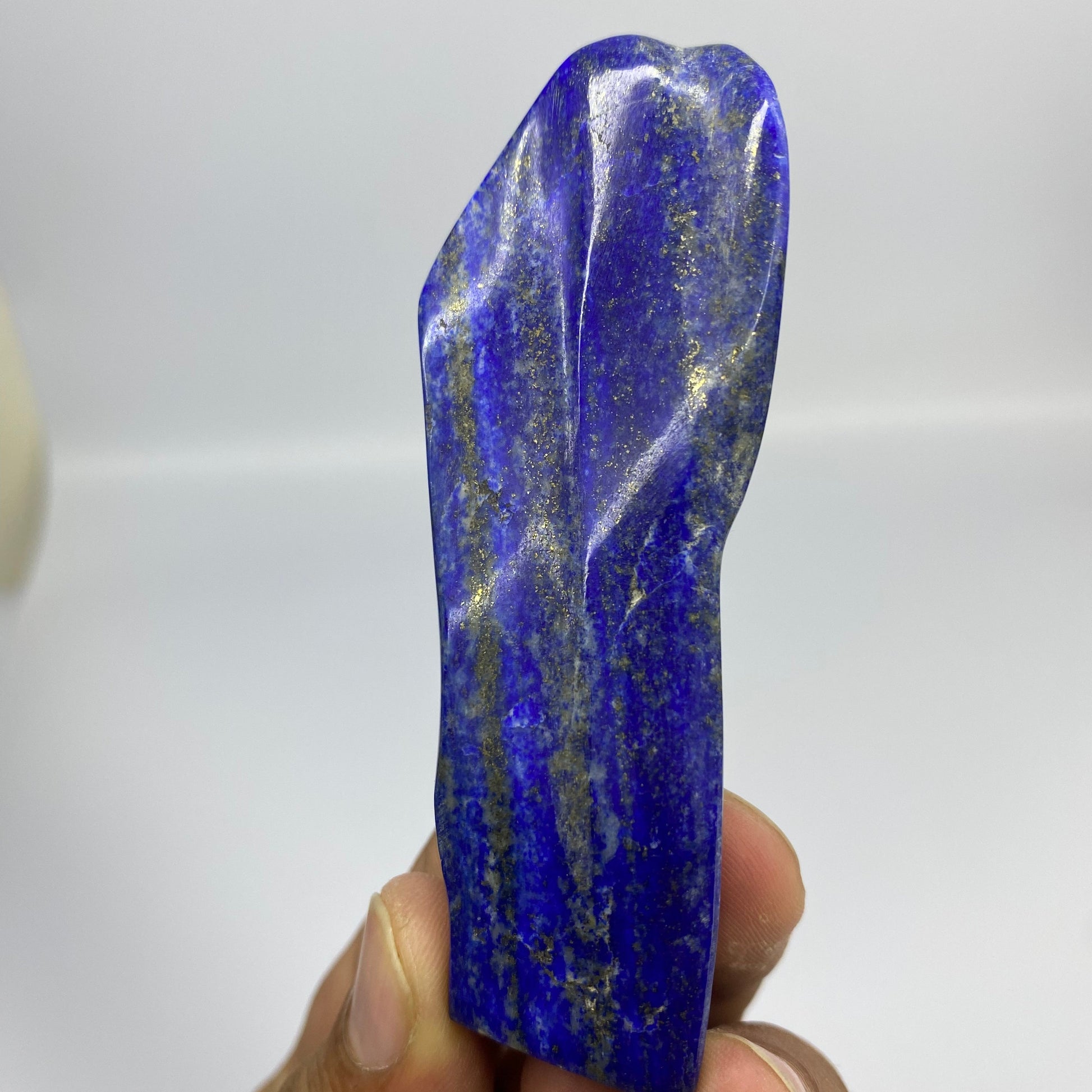 Lapis Lazuli, Lazurite, Afghanistan Minerals, Polished Gemstone, Royal Blue Lapis, Pyrite Inclusions, Freeform Lapis, Display Specimen