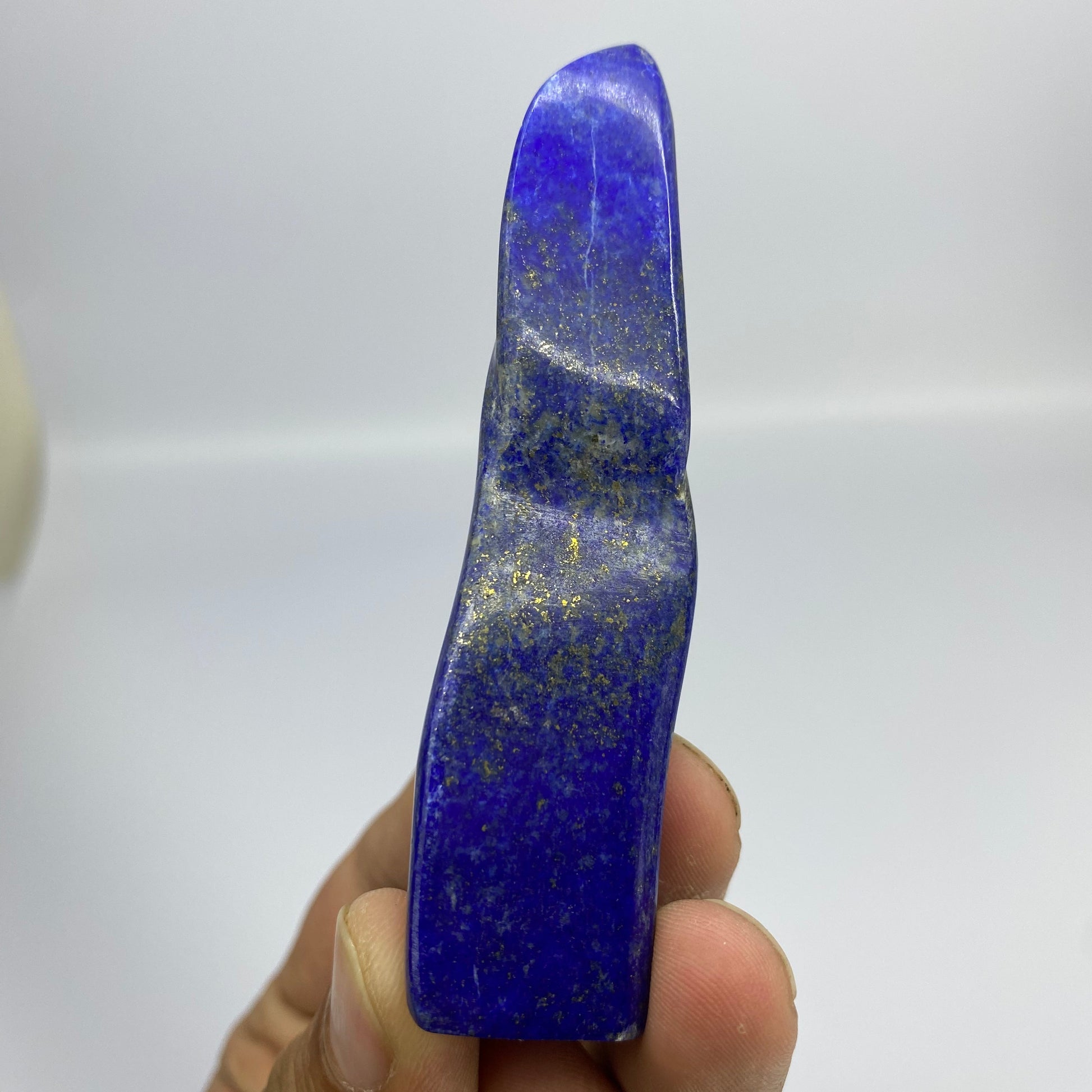 Lapis Lazuli, Lazurite, Afghanistan Minerals, Polished Gemstone, Royal Blue Lapis, Pyrite Inclusions, Freeform Lapis, Display Specimen