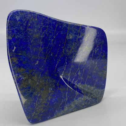 Lapis Lazuli, Lazurite, Afghanistan Minerals, Polished Gemstone, Royal Blue Lapis, Pyrite Inclusions, Freeform Lapis, Display Specimen