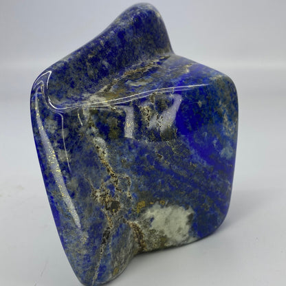 Lapis Lazuli, Lazurite, Afghanistan Minerals, Polished Gemstone, Royal Blue Lapis, Pyrite Inclusions, Freeform Lapis, Display Specimen