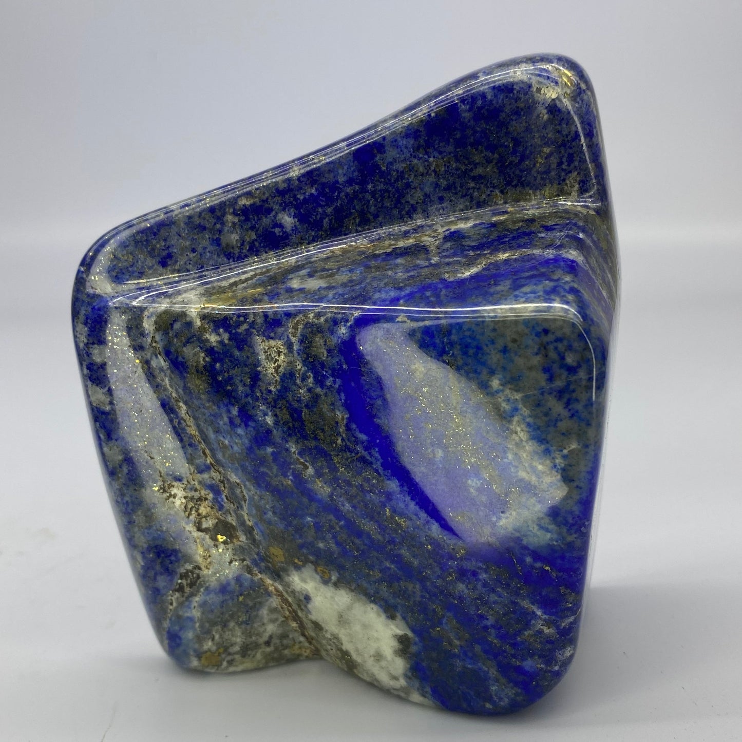 Lapis Lazuli, Lazurite, Afghanistan Minerals, Polished Gemstone, Royal Blue Lapis, Pyrite Inclusions, Freeform Lapis, Display Specimen
