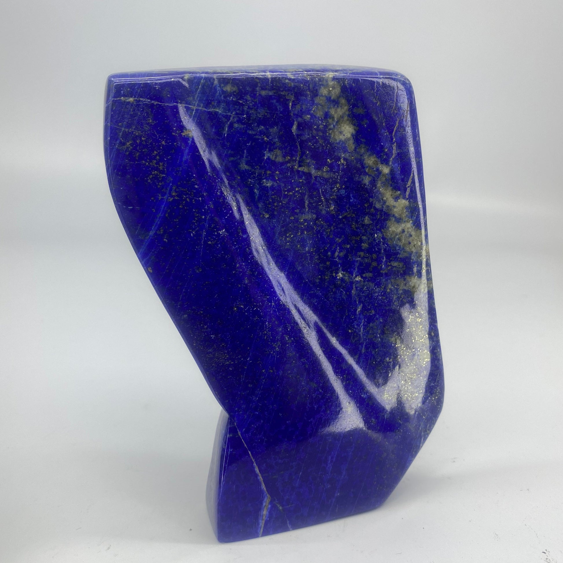 Lapis Lazuli, Lazurite, Afghanistan Minerals, Polished Gemstone, Royal Blue Lapis, Pyrite Inclusions, Freeform Lapis, Display Specimen