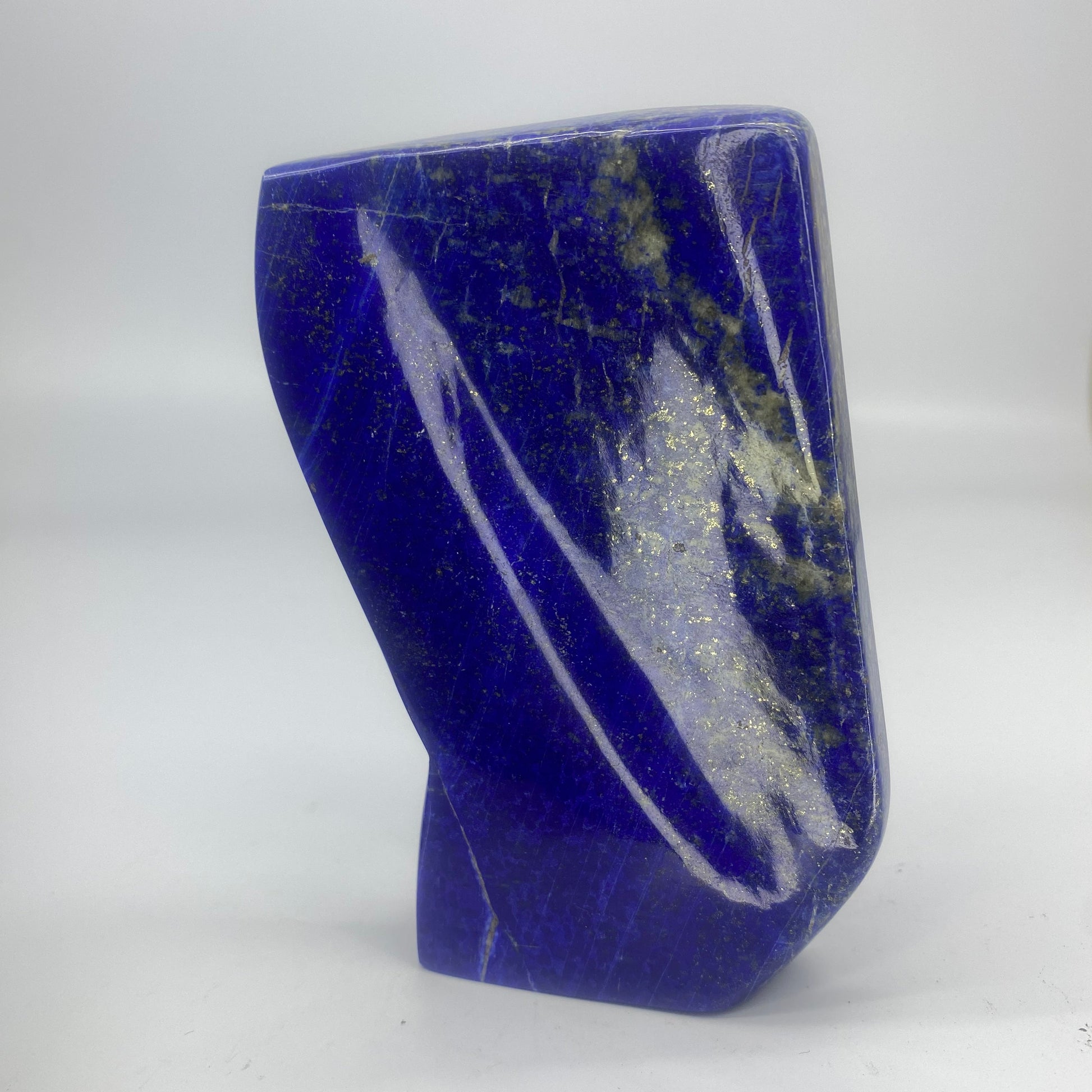 Lapis Lazuli, Lazurite, Afghanistan Minerals, Polished Gemstone, Royal Blue Lapis, Pyrite Inclusions, Freeform Lapis, Display Specimen