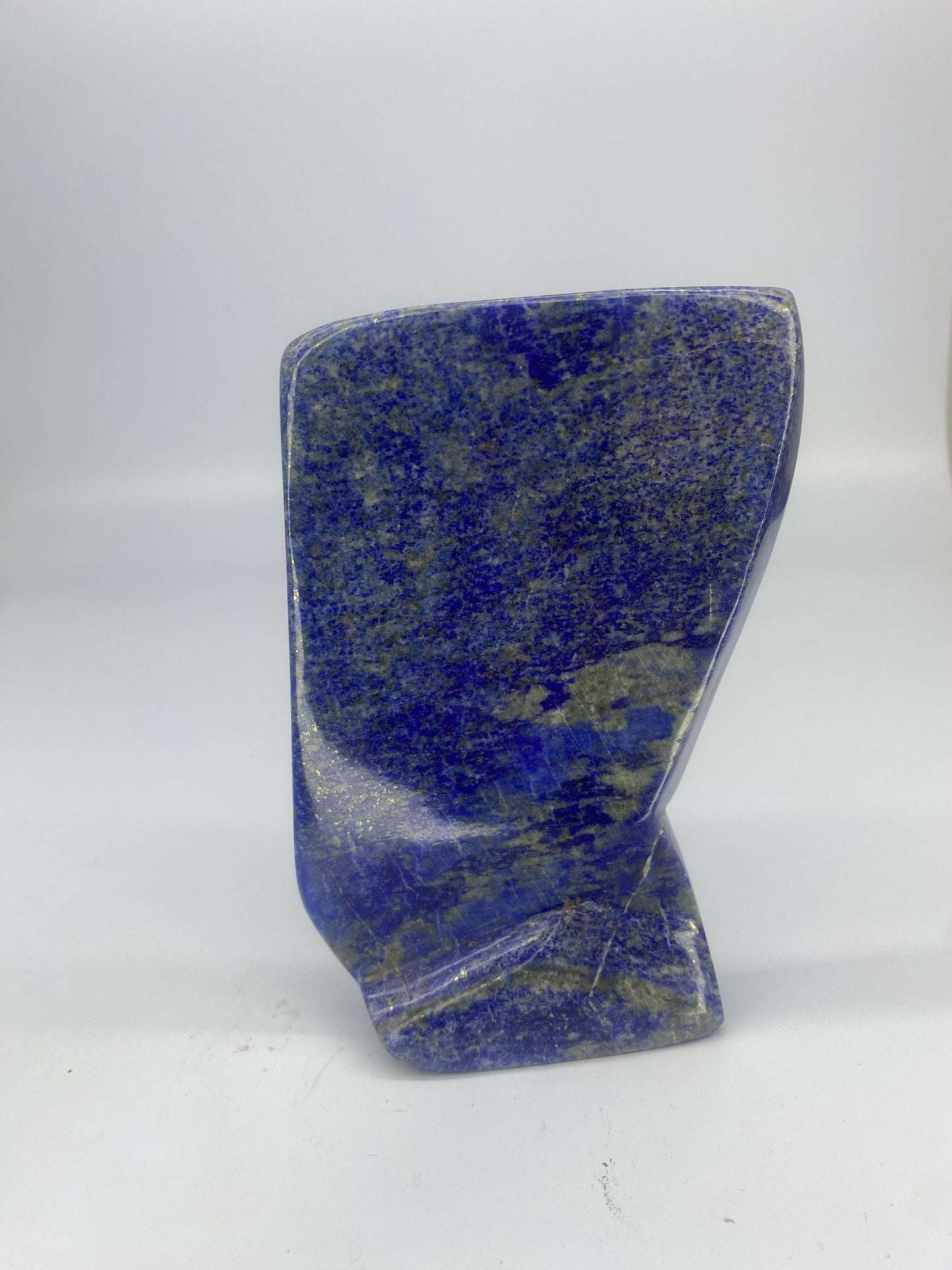 488g Royal Blue Polished Lapis Lazuli Slab – Badakhshan, Afghanistan