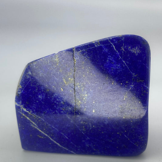 Lapis Lazuli, Lazurite, Afghanistan Minerals, Polished Gemstone, Royal Blue Lapis, Pyrite Inclusions, Freeform Lapis, Display Specimen