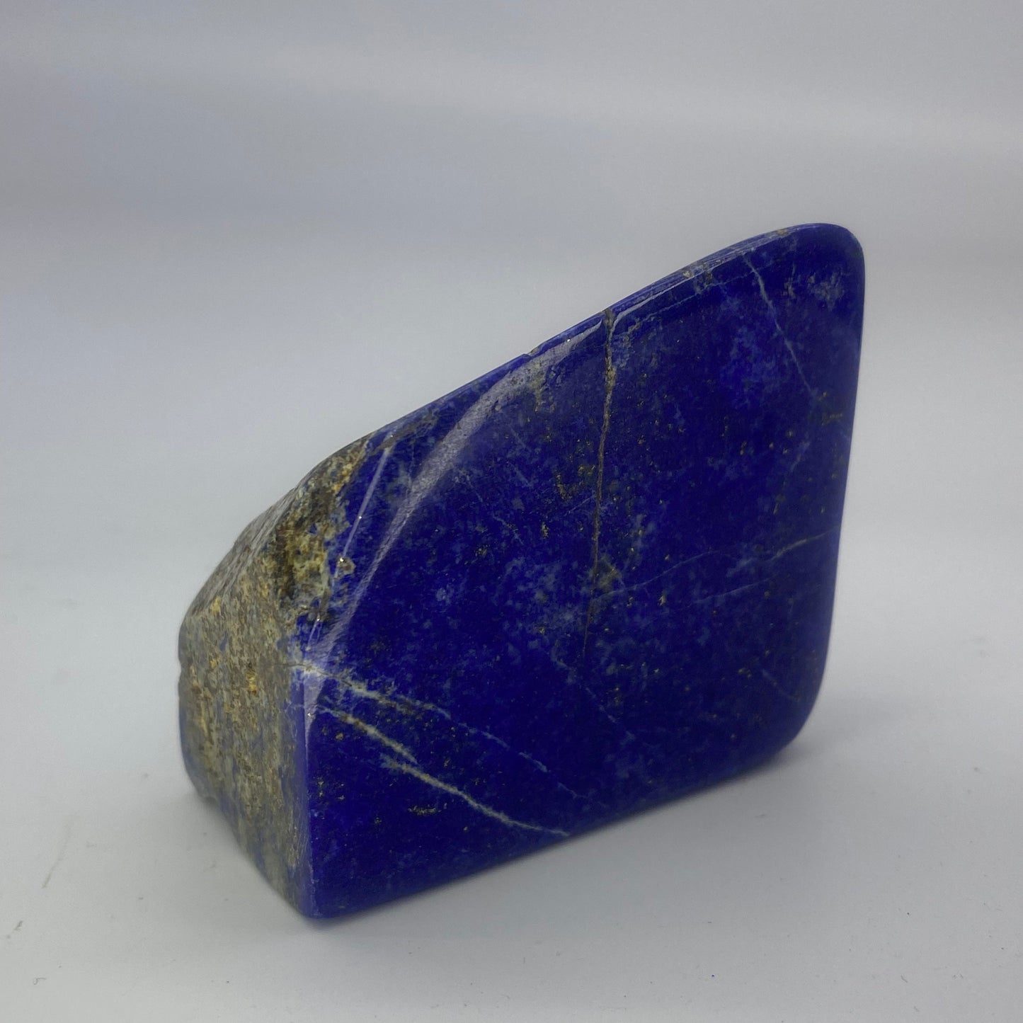 Lapis Lazuli, Lazurite, Afghanistan Minerals, Polished Gemstone, Royal Blue Lapis, Pyrite Inclusions, Freeform Lapis, Display Specimen