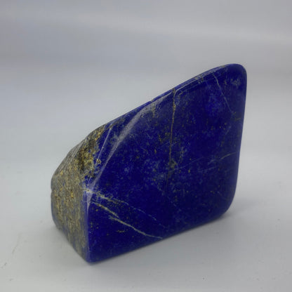 Lapis Lazuli, Lazurite, Afghanistan Minerals, Polished Gemstone, Royal Blue Lapis, Pyrite Inclusions, Freeform Lapis, Display Specimen
