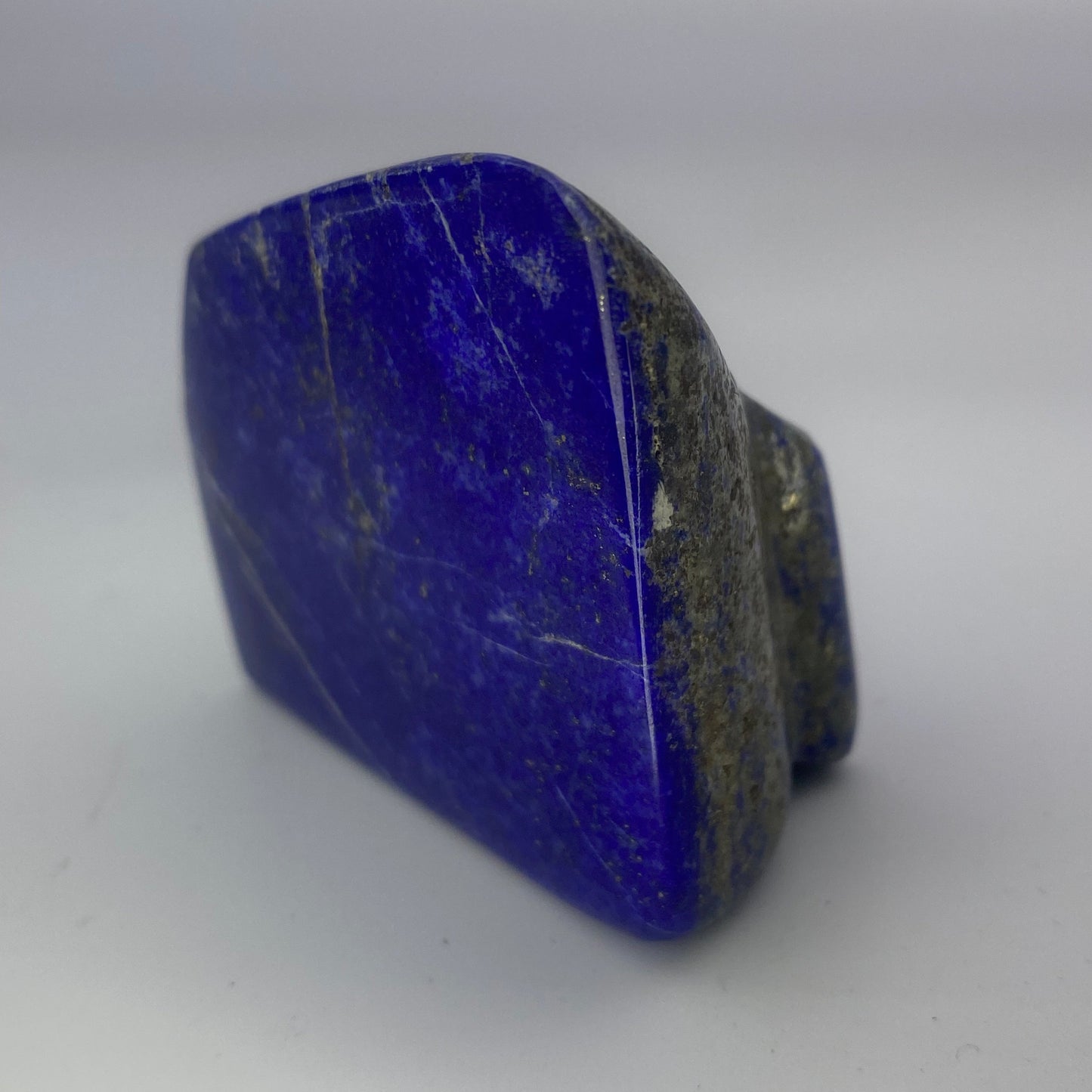 Lapis Lazuli, Lazurite, Afghanistan Minerals, Polished Gemstone, Royal Blue Lapis, Pyrite Inclusions, Freeform Lapis, Display Specimen