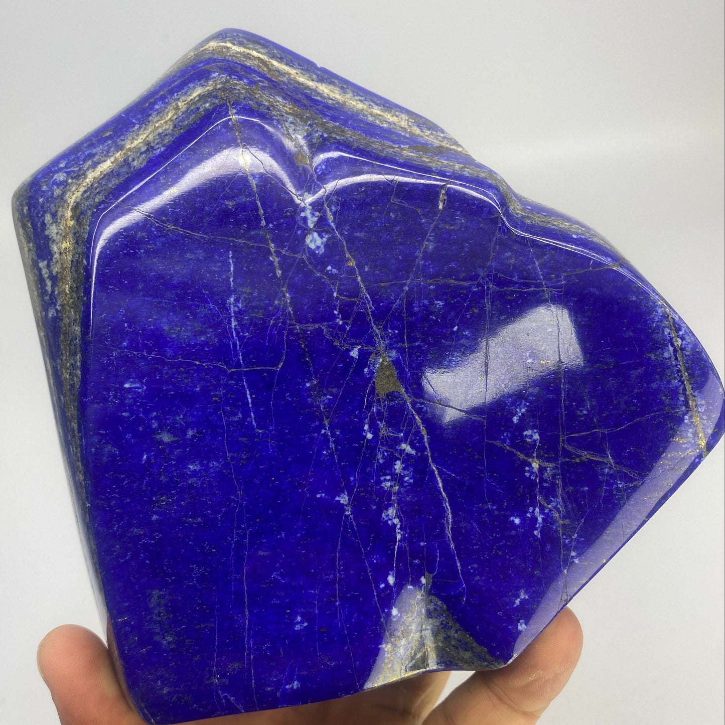 Lapis Lazuli, Lazurite, Afghanistan Minerals, Polished Gemstone, Royal Blue Lapis, Pyrite Inclusions, Lapis Block, Display Specimen