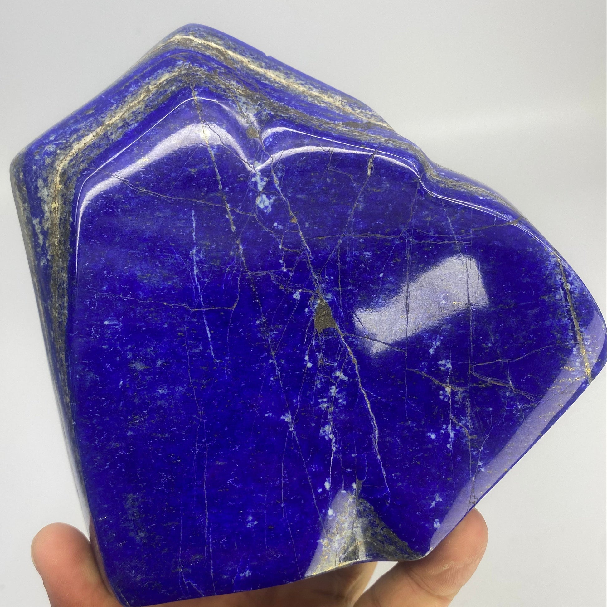 Lapis Lazuli, Lazurite, Afghanistan Minerals, Polished Gemstone, Royal Blue Lapis, Pyrite Inclusions, Lapis Block, Display Specimen