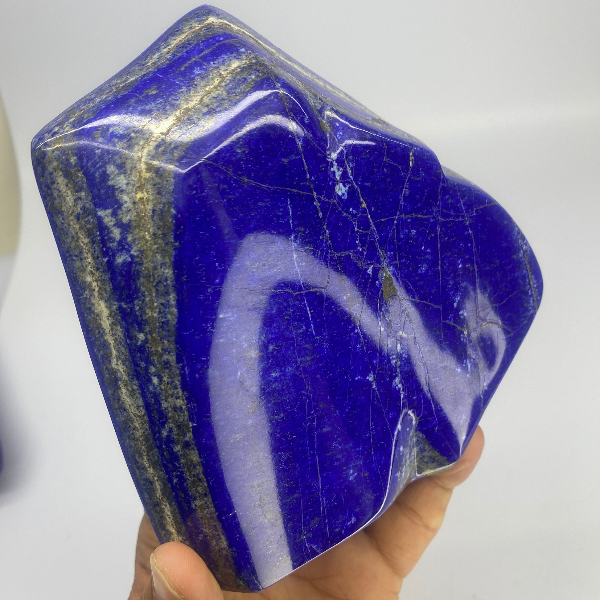 Lapis Lazuli, Lazurite, Afghanistan Minerals, Polished Gemstone, Royal Blue Lapis, Pyrite Inclusions, Lapis Block, Display Specimen