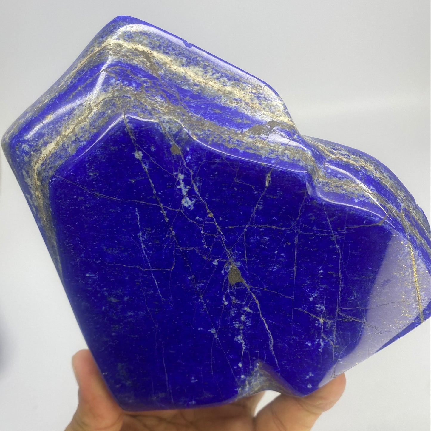 Lapis Lazuli, Lazurite, Afghanistan Minerals, Polished Gemstone, Royal Blue Lapis, Pyrite Inclusions, Lapis Block, Display Specimen