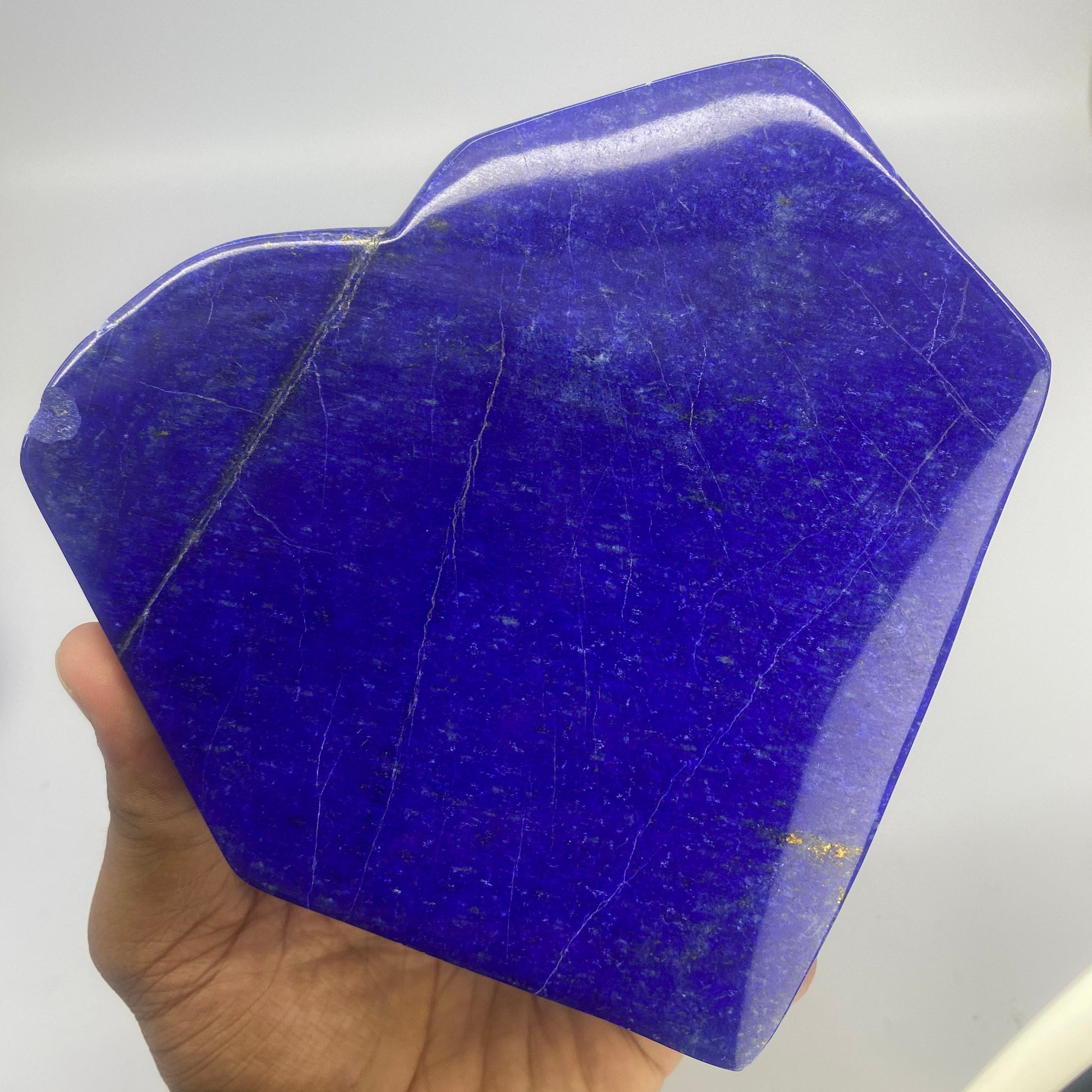 Lapis Lazuli, Lazurite, Afghanistan Minerals, Polished Gemstone, Royal Blue Lapis, Pyrite Inclusions, Lapis Block, Display Specimen