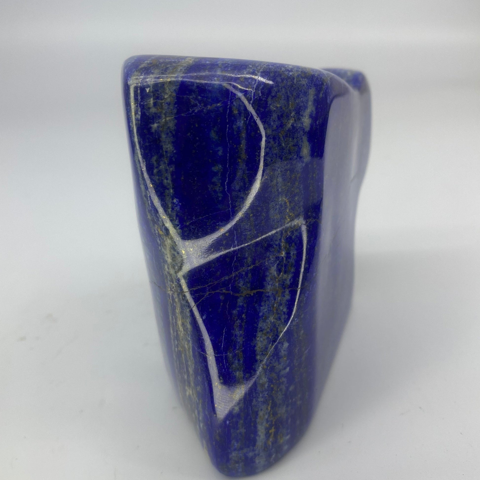 Lapis Lazuli, Lazurite, Afghanistan Minerals, Polished Gemstone, Royal Blue Lapis, Pyrite Inclusions, Freeform Lapis, Display Specimen
