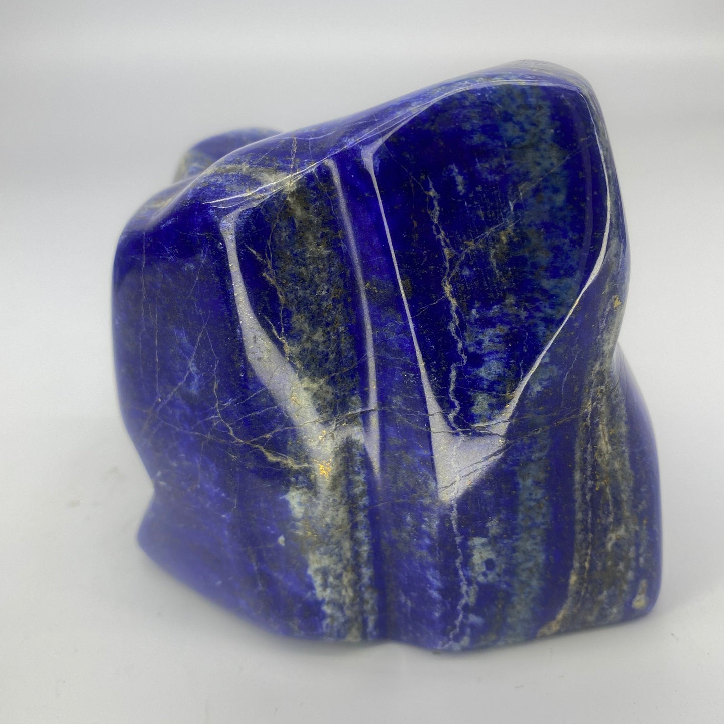 Lapis Lazuli, Lazurite, Afghanistan Minerals, Polished Gemstone, Royal Blue Lapis, Pyrite Inclusions, Freeform Lapis, Display Specimen