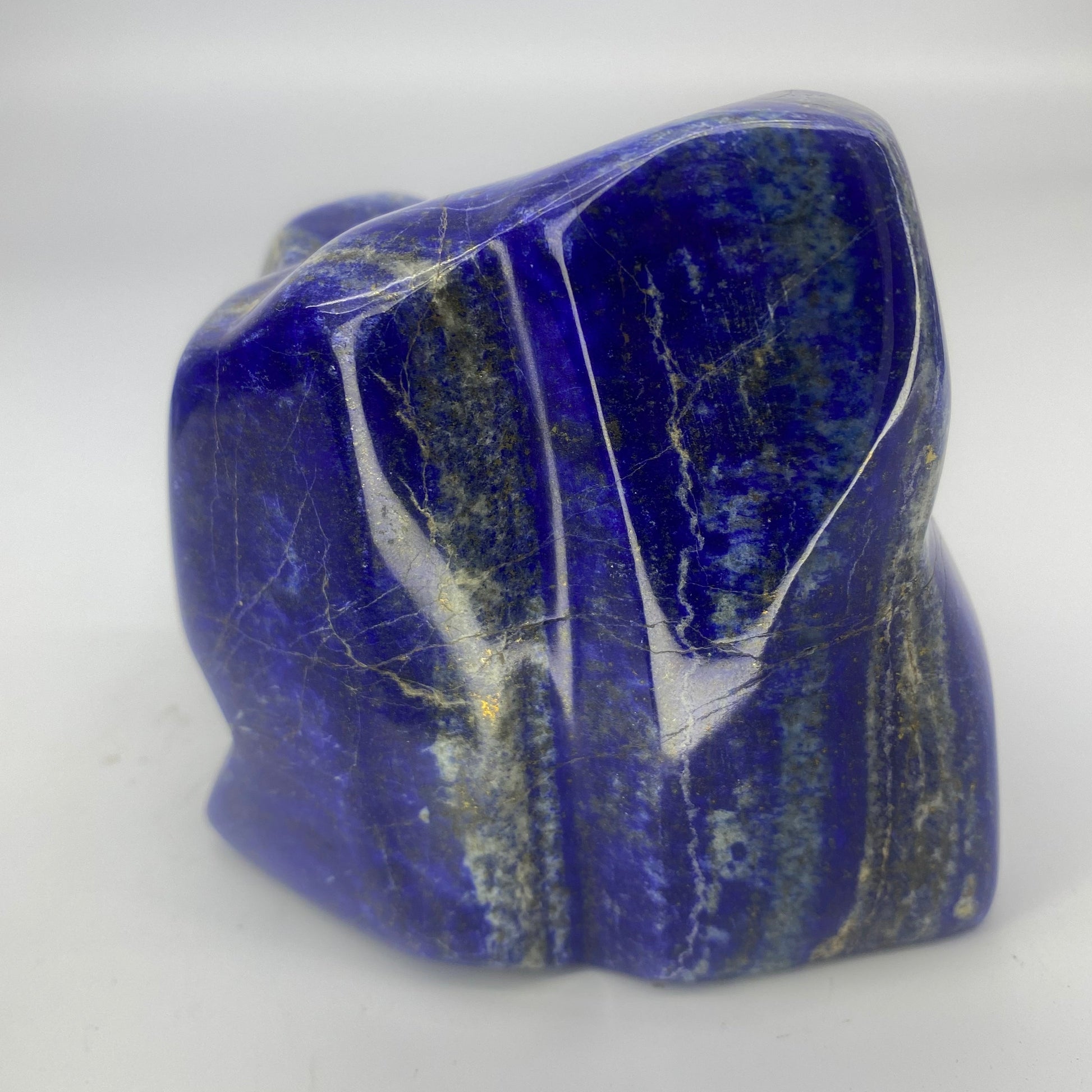 Lapis Lazuli, Lazurite, Afghanistan Minerals, Polished Gemstone, Royal Blue Lapis, Pyrite Inclusions, Freeform Lapis, Display Specimen