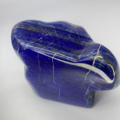 Lapis Lazuli, Lazurite, Afghanistan Minerals, Polished Gemstone, Royal Blue Lapis, Pyrite Inclusions, Freeform Lapis, Display Specimen