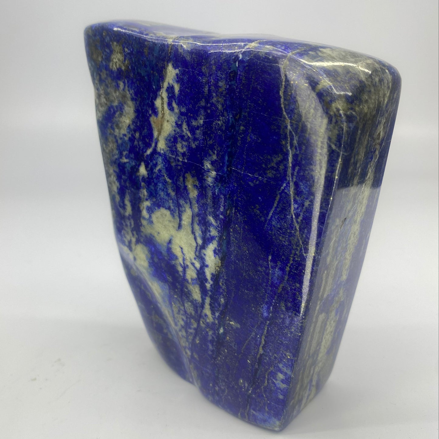 Lapis Lazuli, Lazurite, Afghanistan Minerals, Polished Gemstone, Royal Blue Lapis, Pyrite Inclusions, Lapis Block, Display Specimen