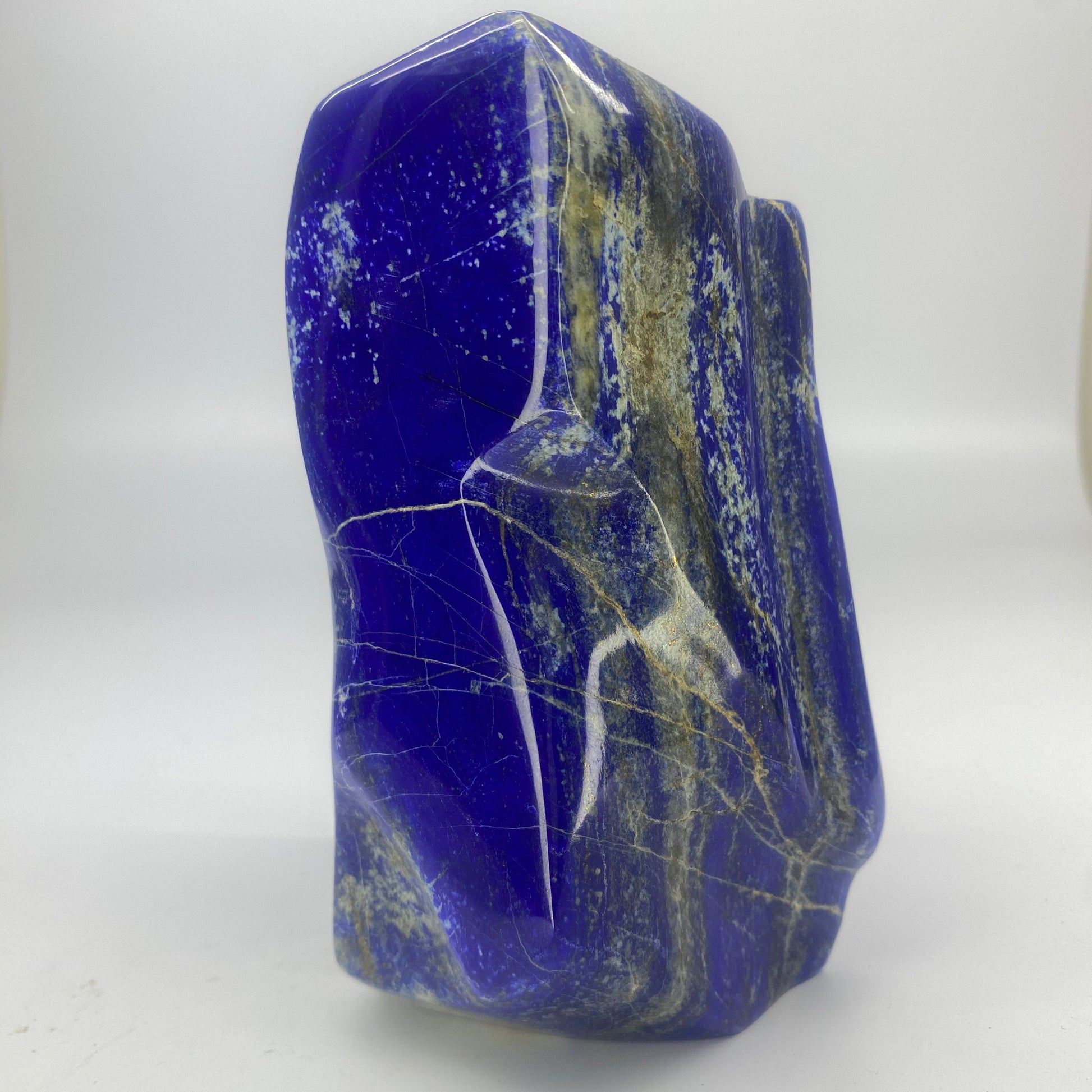 Lapis Lazuli, Lazurite, Afghanistan Minerals, Polished Gemstone, Royal Blue Lapis, Pyrite Inclusions, Lapis Block, Display Specimen