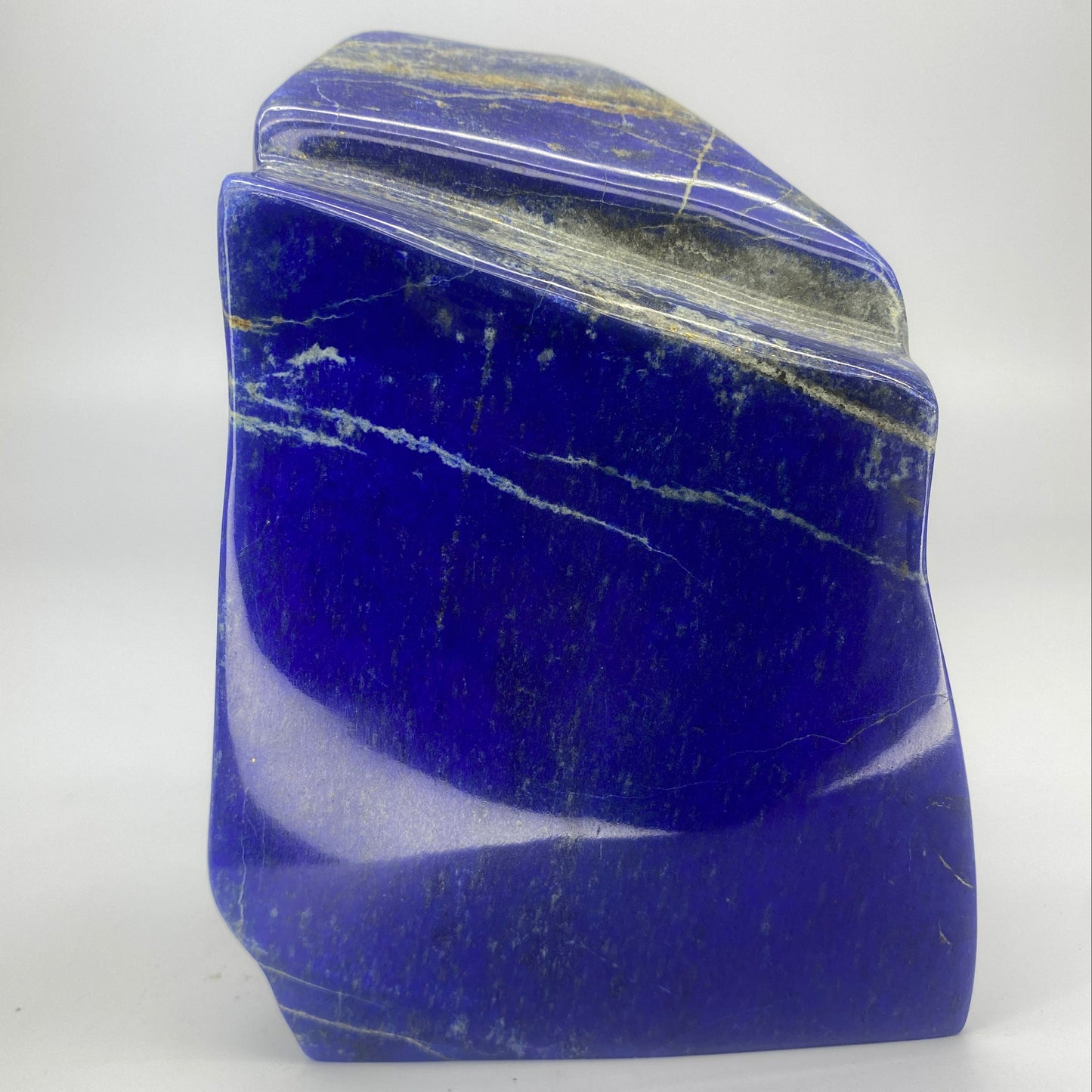 Lapis Lazuli, Lazurite, Afghanistan Minerals, Polished Gemstone, Royal Blue Lapis, Pyrite Inclusions, Lapis Block, Display Specimen