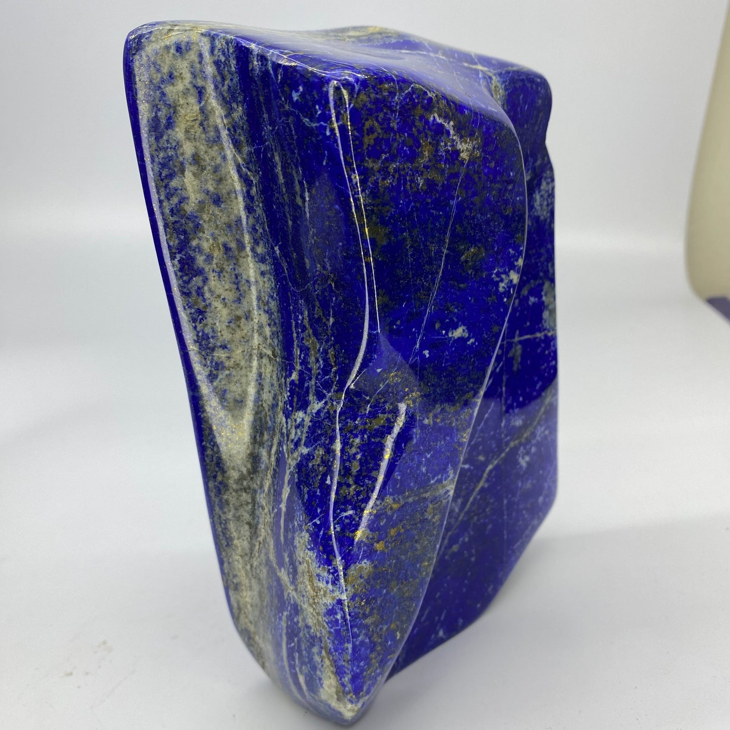 Lapis Lazuli, Lazurite, Afghanistan Minerals, Polished Gemstone, Royal Blue Lapis, Pyrite Inclusions, Lapis Block, Display Specimen