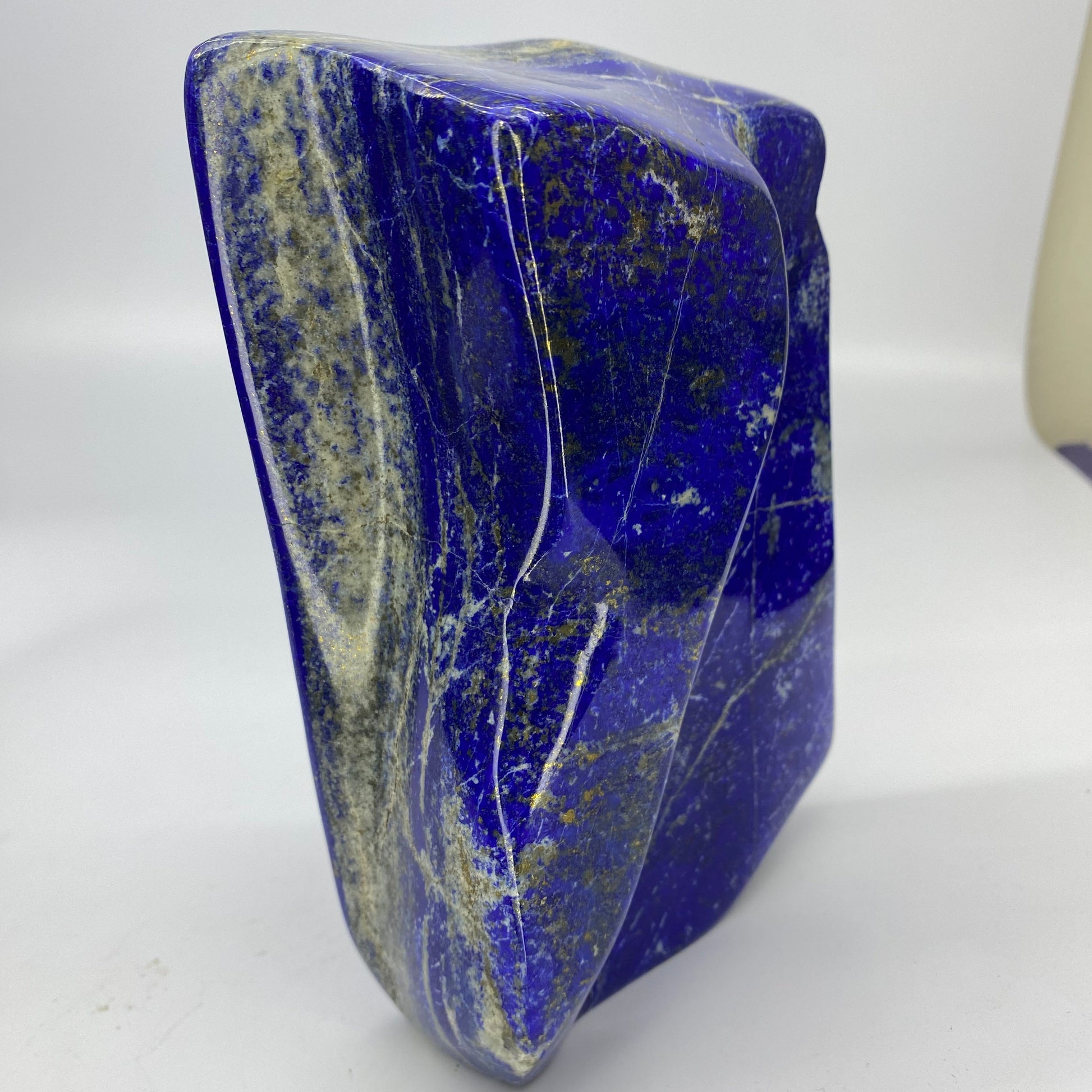 Lapis Lazuli, Lazurite, Afghanistan Minerals, Polished Gemstone, Royal Blue Lapis, Pyrite Inclusions, Lapis Block, Display Specimen