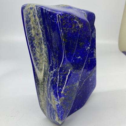 Lapis Lazuli, Lazurite, Afghanistan Minerals, Polished Gemstone, Royal Blue Lapis, Pyrite Inclusions, Lapis Block, Display Specimen