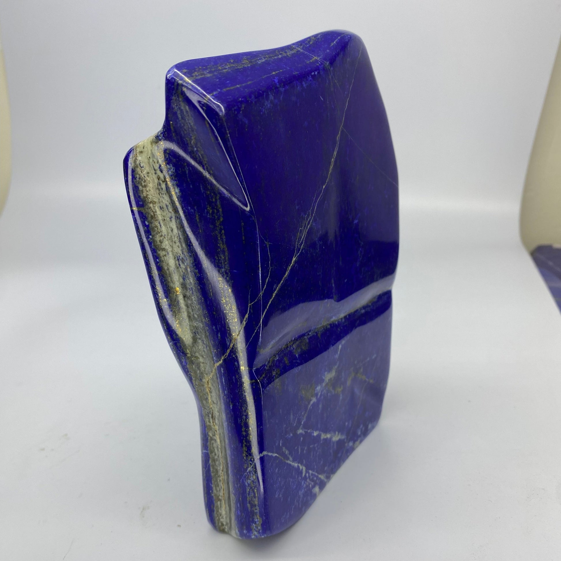 Lapis Lazuli, Lazurite, Afghanistan Minerals, Polished Gemstone, Royal Blue Lapis, Pyrite Inclusions, Lapis Block, Display Specimen