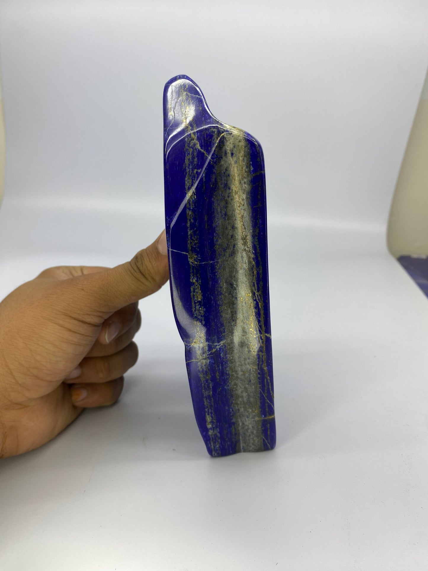 2.3kg Royal Blue Polished Lapis Lazuli Block Centerpiece – Afghanistan