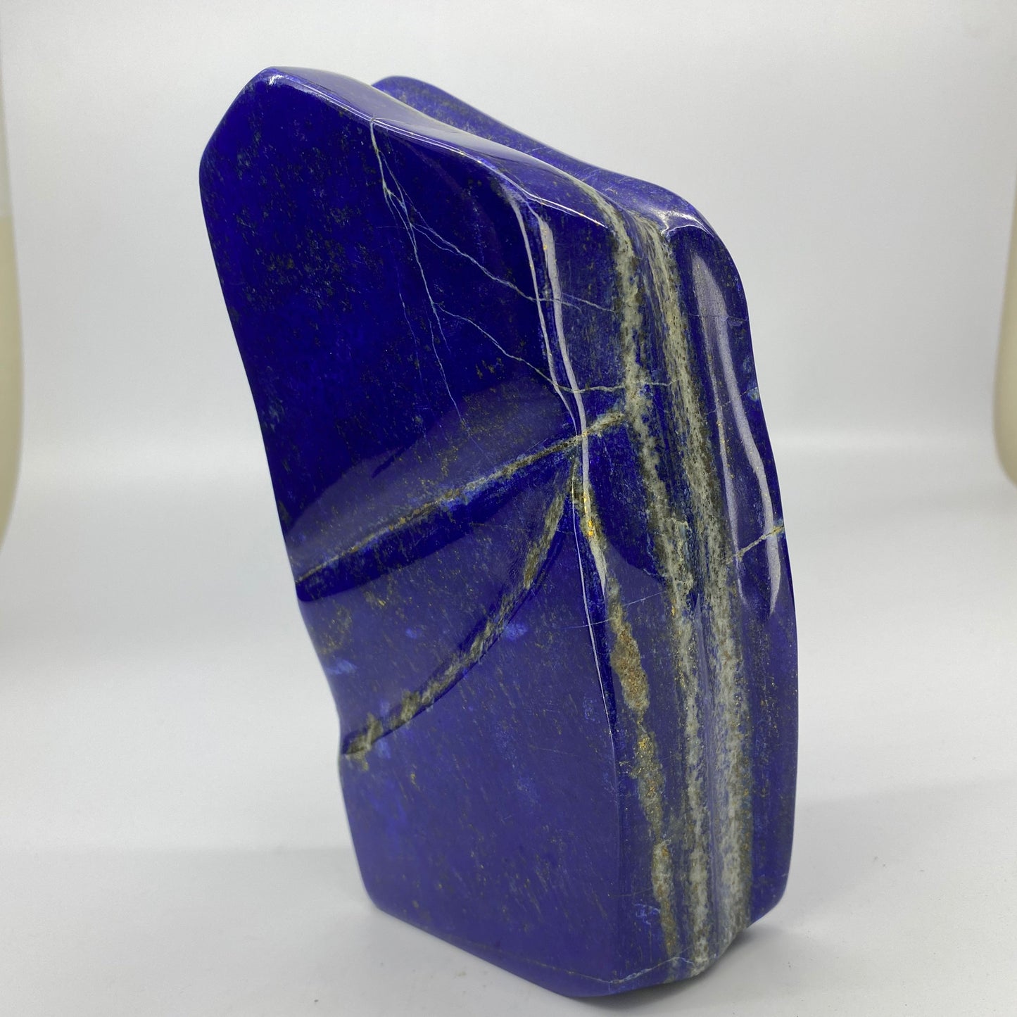 Lapis Lazuli, Lazurite, Afghanistan Minerals, Polished Gemstone, Royal Blue Lapis, Pyrite Inclusions, Lapis Block, Display Specimen