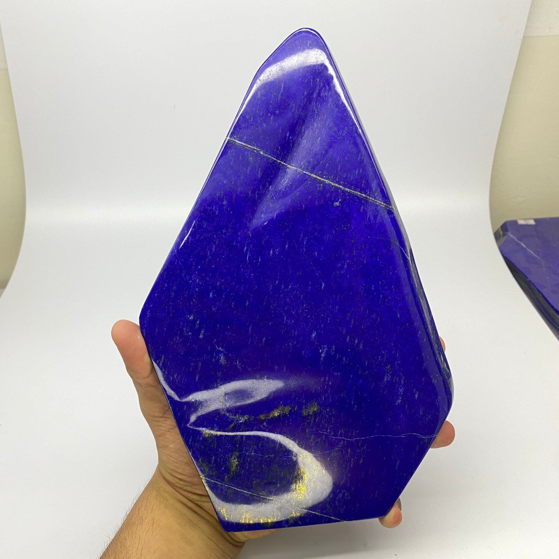 Lapis Lazuli, Lazurite, Afghanistan Minerals, Polished Gemstone, Royal Blue Lapis, Pyrite Inclusions, Lapis Block, Display Specimen