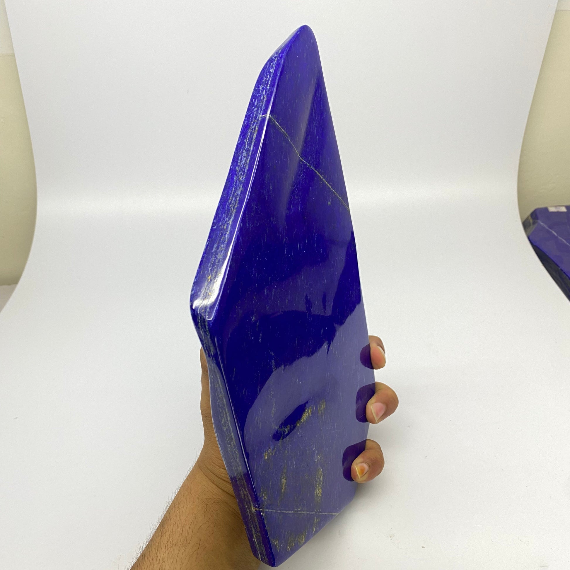 Lapis Lazuli, Lazurite, Afghanistan Minerals, Polished Gemstone, Royal Blue Lapis, Pyrite Inclusions, Lapis Block, Display Specimen