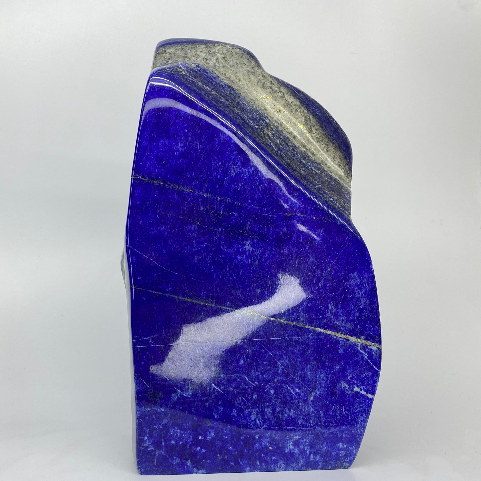 Lapis Lazuli, Lazurite, Afghanistan Minerals, Polished Gemstone, Royal Blue Lapis, Pyrite Inclusions, Lapis Block, Display Specimen