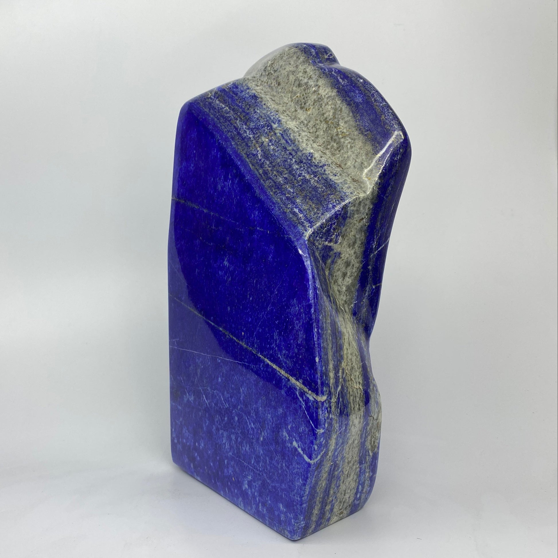 Lapis Lazuli, Lazurite, Afghanistan Minerals, Polished Gemstone, Royal Blue Lapis, Pyrite Inclusions, Lapis Block, Display Specimen
