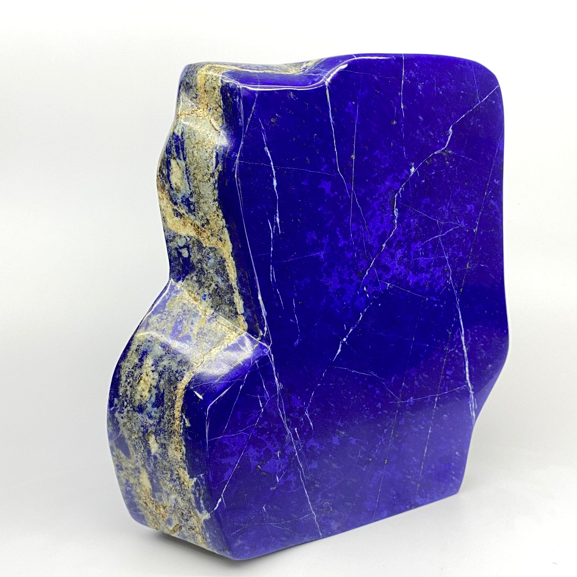 Lapis Lazuli, Lazurite, Afghanistan Minerals, Polished Gemstone, Royal Blue Lapis, Pyrite Inclusions, Lapis Block, Display Specimen