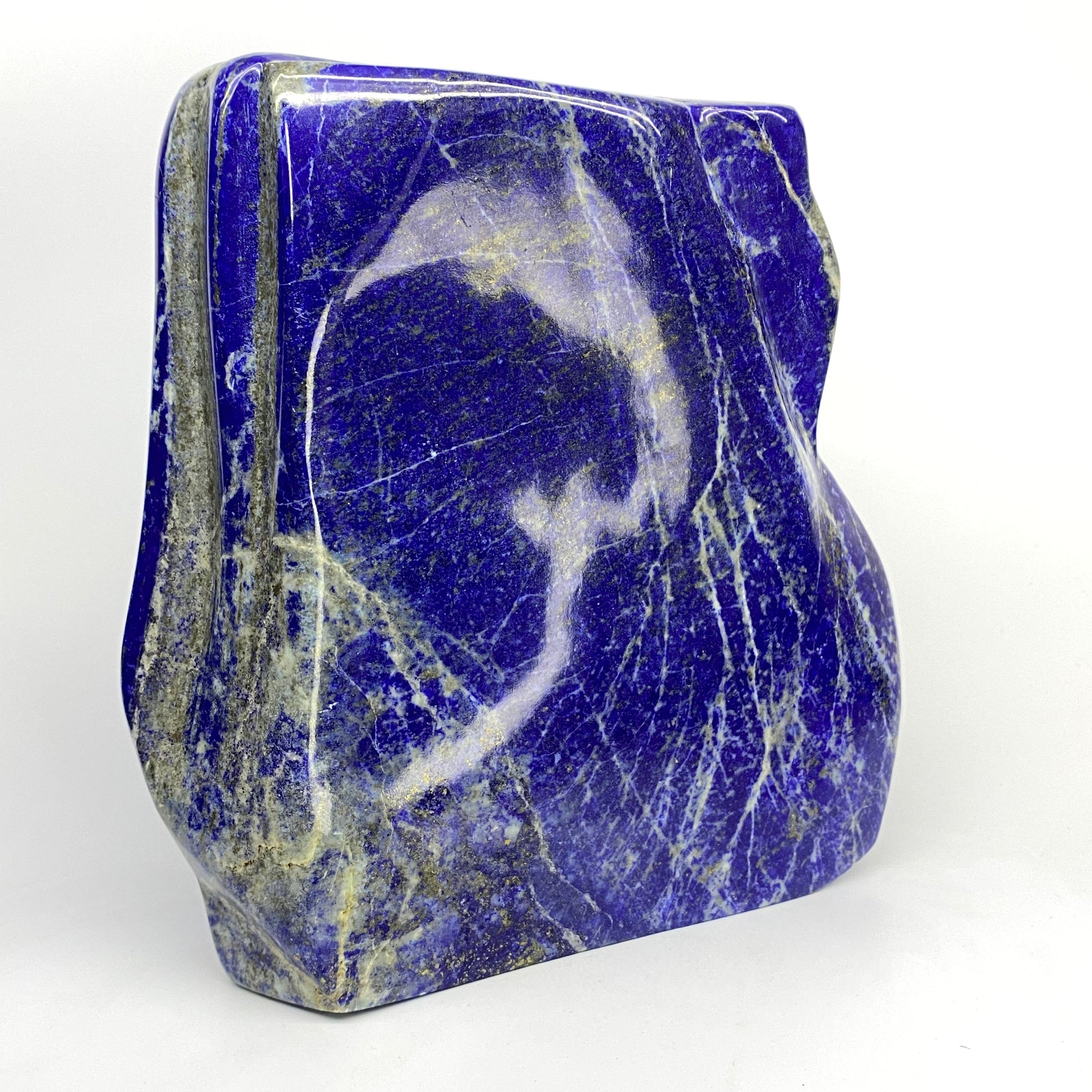 Lapis Lazuli, Lazurite, Afghanistan Minerals, Polished Gemstone, Royal Blue Lapis, Pyrite Inclusions, Lapis Block, Display Specimen