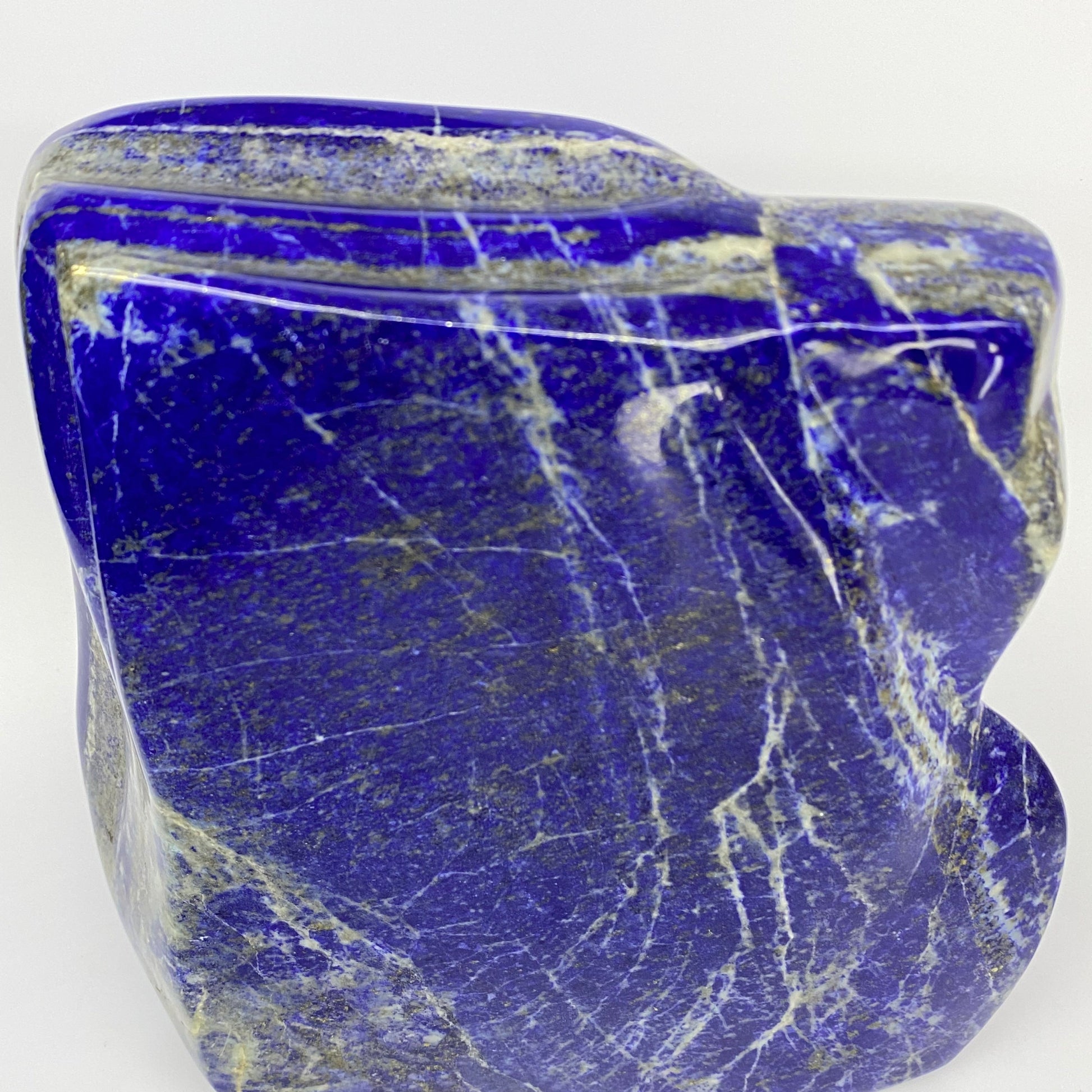 Lapis Lazuli, Lazurite, Afghanistan Minerals, Polished Gemstone, Royal Blue Lapis, Pyrite Inclusions, Lapis Block, Display Specimen