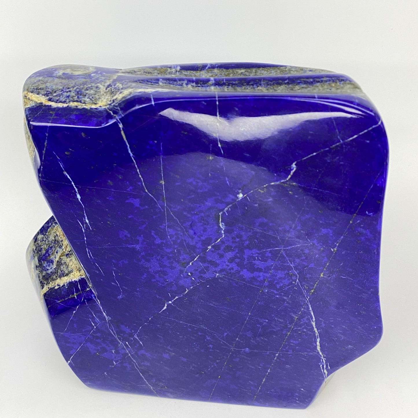 Lapis Lazuli, Lazurite, Afghanistan Minerals, Polished Gemstone, Royal Blue Lapis, Pyrite Inclusions, Lapis Block, Display Specimen