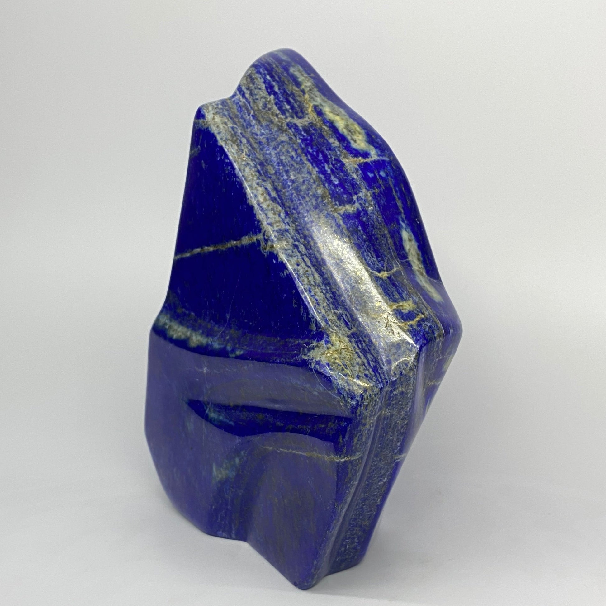 Lapis Lazuli, Lazurite, Afghanistan Minerals, Polished Gemstone, Royal Blue Lapis, Pyrite Inclusions, Lapis Block, Display Specimen